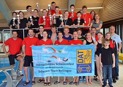 Internationales Schwimmfest in Nellingen: Die DAT unterstützt den Schwimmverein beim Ausrichten des Wettkampfes