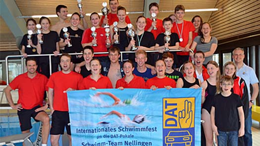 Die DAT unterstützt das Schwimm-Team in Nellingen
