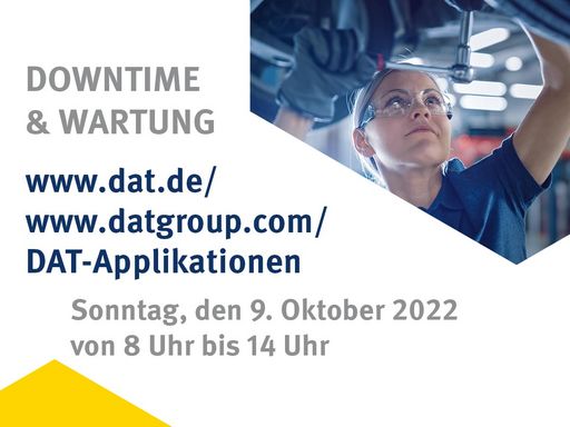 Mechanikerin unter der Hebebühne: Am Sonntag,, 9. Oktober 2022, wird die Datenbank gewartet. Deshalb kommt es von 8 Uhr bis 14 Uhr zu eingeschränktem Zugriff.