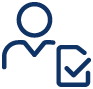 Icon Person Check Box