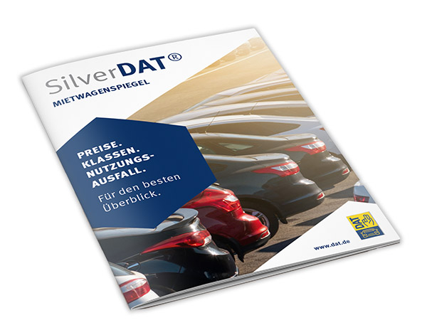 Flyer SilverDAT Mietwagenspiegel - Mockup mit Coverseite